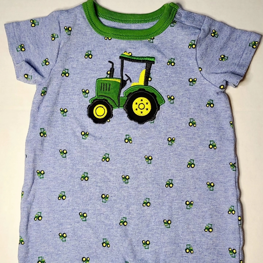 3-6 mo John Deere tractor onesie